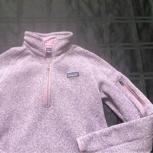 Patagonia Sweater Womens Medium Purple Quarter Zip Better Sweater Fleece